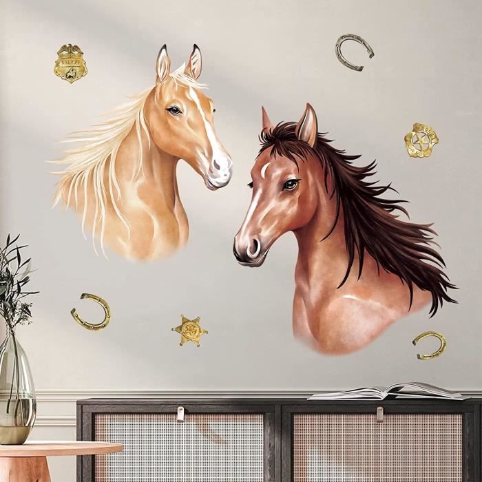 decalmile Stickers Muraux Fleur Boho Grand Autocollant Mural Pendaison