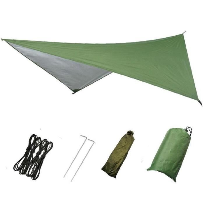 Trap du hamac, bâche de tente de camping, hamac pluie batche de la pluie, tache de tente à baldaquin de soleil pour la randonnée piq
