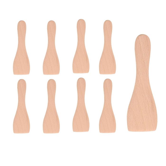 Spatule en bois TEFAL Lot de 4 Compatible Raclette Gril Wok Couleur 4 personnes - vue 4