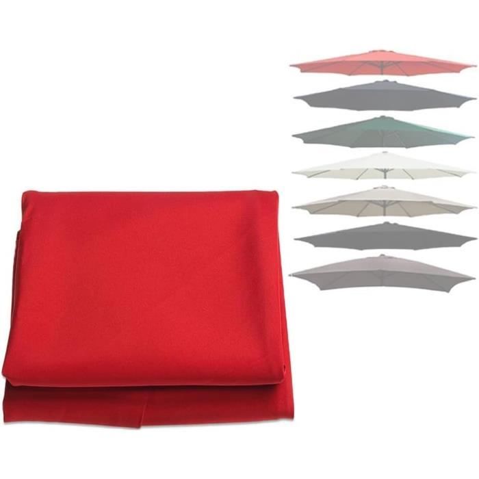 Toile De Parasol Déporté De Jardin 2M-2.7M-3M, Housse De Rechange Pour Parasol 6 Baleines-8