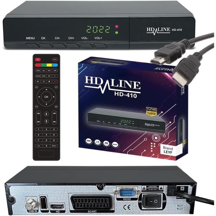 Hd-Line & 410 Récepteur Satellite Numérique - Dvb-S-Dvb-S2 - Full Hd ...