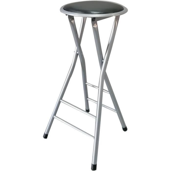 GOKHOMX Lot De 2 Tabouret Pliant,Tabouret Pliable Interieur,Chaise Pliante Exterieur Avec Surface De Siège En MDF,Tabouret Pliant Portable Compact Pour Jardin De Balcon De Cuisine(Marron Rustique