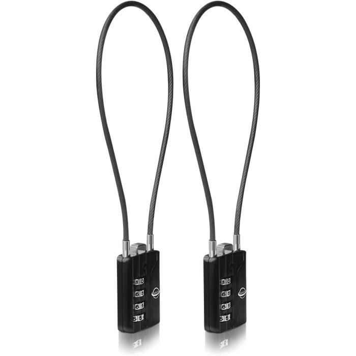 Câble antivol pour ordinateur portable. Cadenas de sécurité à 4 chiffres