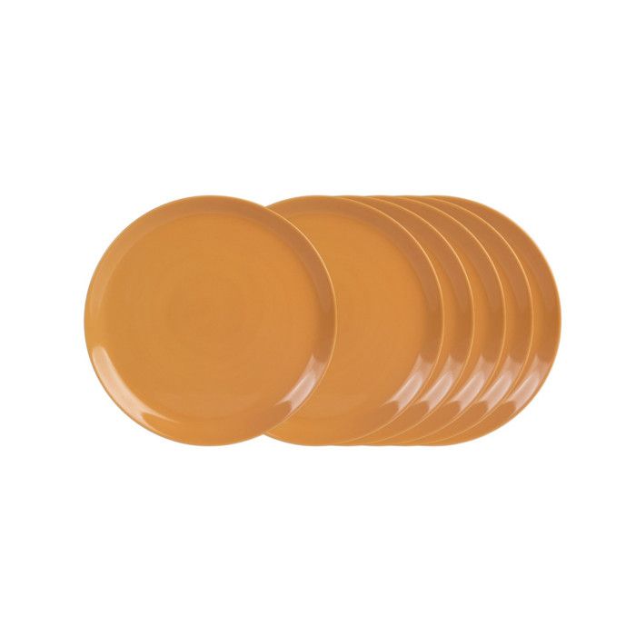 Assiette dessert itit safran 20 cm (lot de 6) - Trendup