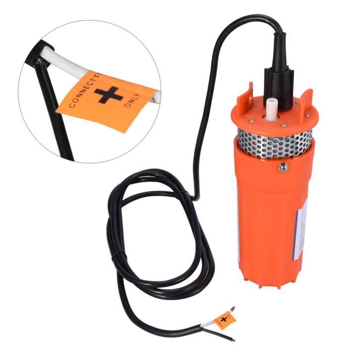 Pompe à Eau Solaire VEVOR Submersible – 48V CC – 1,9m³/h, 83,29m, 369W – Neuf