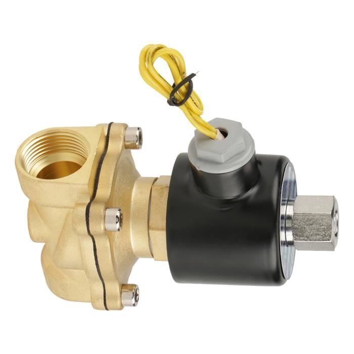 2 voies G3/4 électrovanne laiton électrique Valve agnétique en laiton 230V 0.3-16bar caster