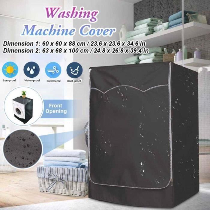 Housse de Machine à laver anti poussière YWEI - protection solaire étanche  - gris - Cdiscount Electroménager