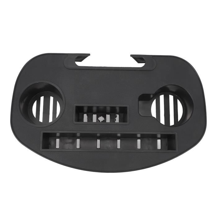 Plateau Pour Pied Micro - Support Étagère ABS - Porte Téléphone, Bouteille - Portée 4.5kg - Noir
