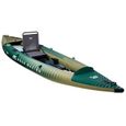 Kayak gonflable Aqua Marina Caliber 398 cm CA-398 - 2 places - Vert - Pour pêcheurs-1