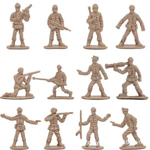 Lot de 10 anciennes figurines soldats / cavaliers, Historex, en plastique - Vendu