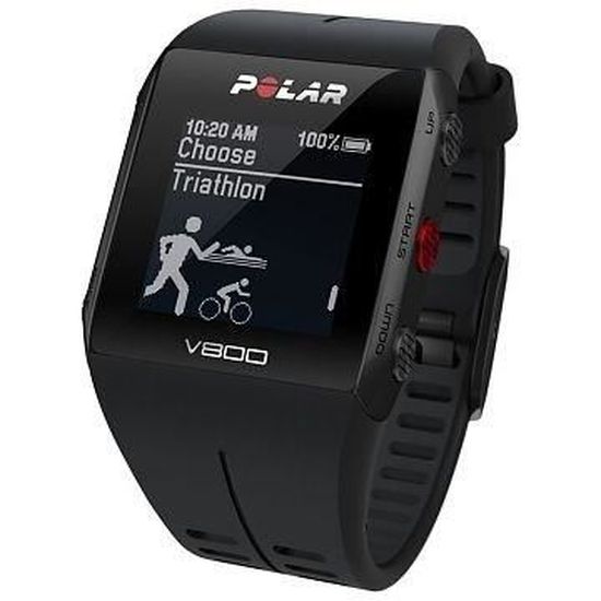 POLAR Montre Connect e GPS Cardio V800 avec Ceinture Cdiscount Sport