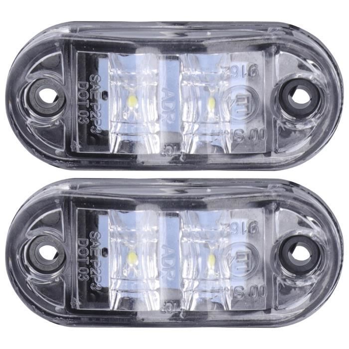 Ensemble Feu Position Avant / Latéral étanche SUN WAY - Accessoires Remorques