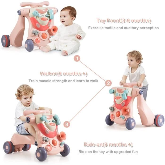 Pousseur trotteur 3 en 1 deals