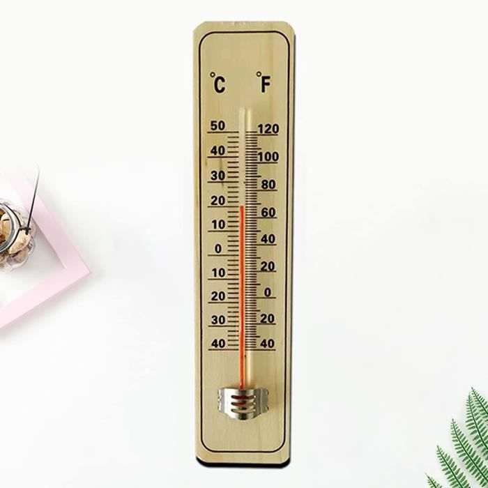Amig - Thermomètre mural, Thermomètre analogique avec base en plastique, Haute précision et lecture facile, Outils pour jardin et jardinage