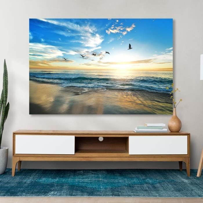 murando - Tableau décoratif paysage 120x80 cm - Impression sur toile colorée - Décoration murale