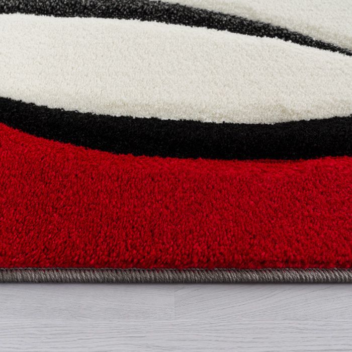Laine 100% Coupe à Carreaux Noir Gris Rouge - Bandes Pour Crochet, Tapis - Neuf, Sans Marque