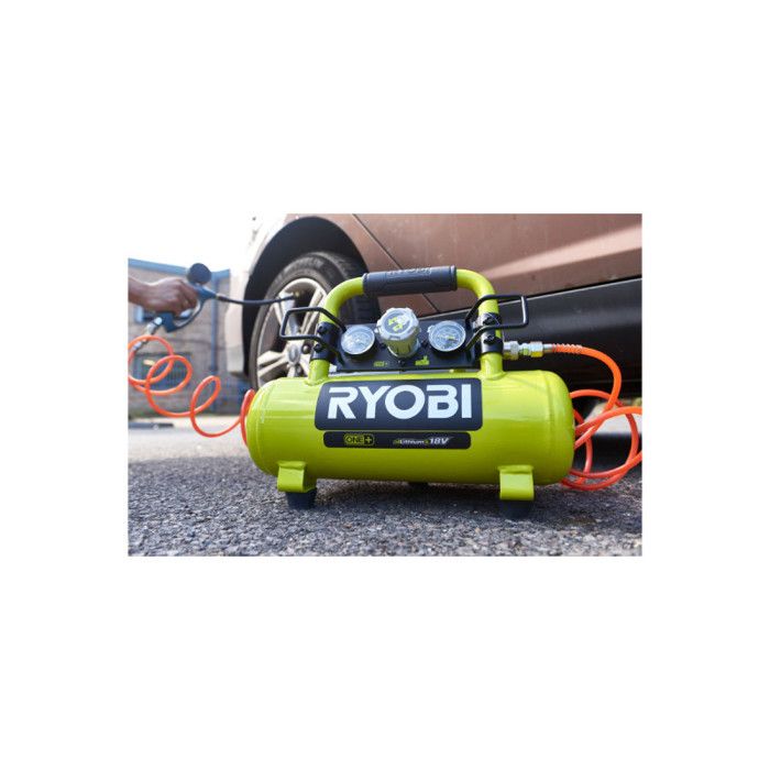 Pack RYOBI Compresseur à cuve R18AC-0 - 18V One Plus - 4L - 1