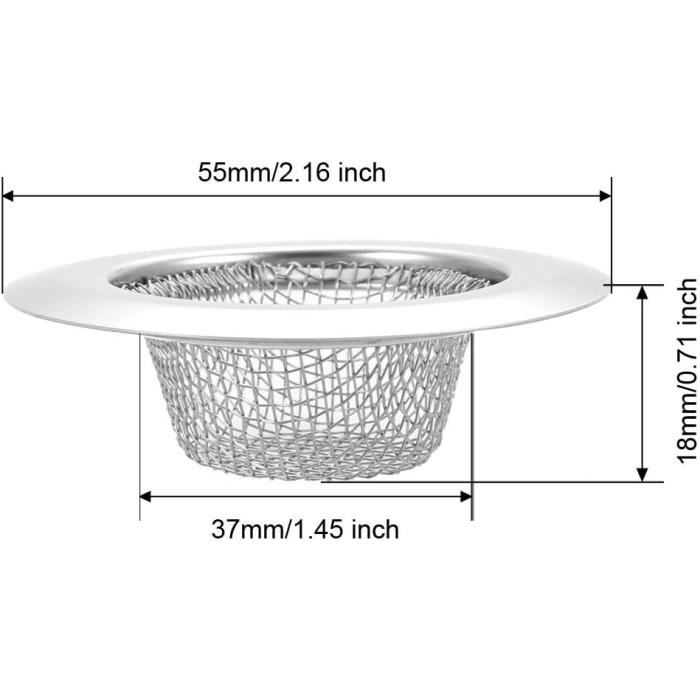 Filtres à évier en Acier Inoxydable Un Ensemble de Deux Pieces (7.7 CM