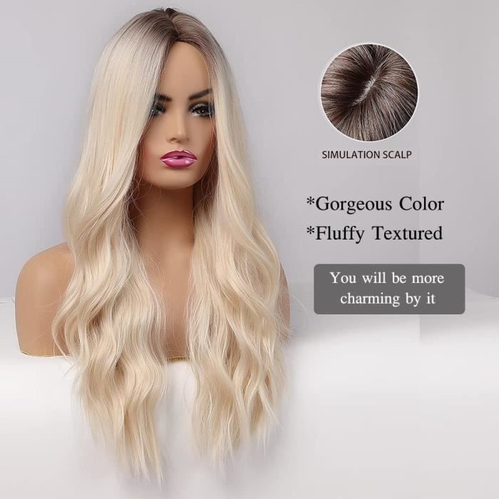 FRCOLOR Lot De 6 Perruques Synthétiques Haute Température – Longues Et Lisses – Pour Poupées Et Déguisements – Accessoires Coiffure Créatifs