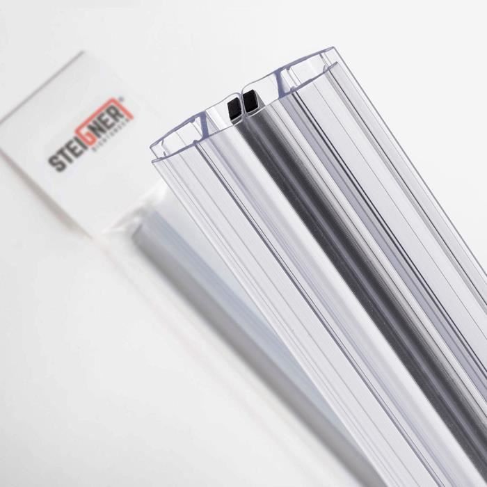 STEIGNER 40cm Joint D'étanchéité Arrondi En PVC Pour Paroi En Verre De