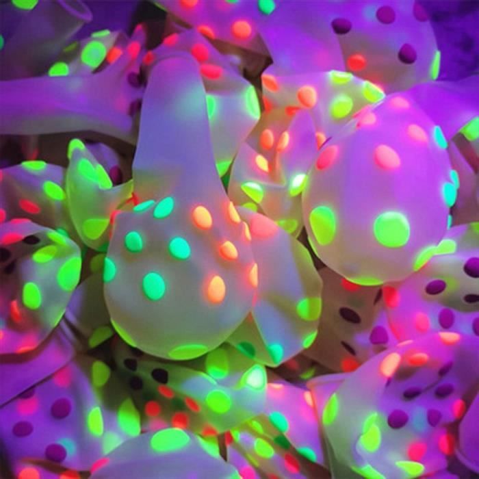 100 Pièces, Ballon Fluorescent Étoile De 12 Pouces Qui Brille Dans Le Noir  UV Néon Lueur Ballon En Latex Lumineux Pour Mariage Anniversaire Halloween  Fête Décor Ballons, Fournitures De Fête - Temu Belgium