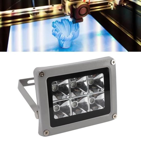 TMISHION Lampe à polymériser la résine UV Imprimante 3D Lampe à polymériser  en résine UV 405nm IP65 Lampe portable à - Cdiscount Electroménager