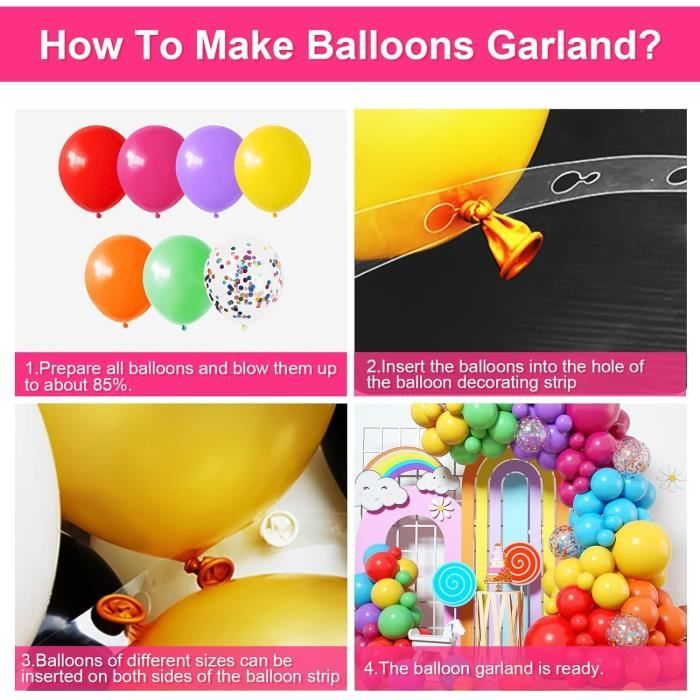 Kit arche 65 ballons - Pastel - Jour de Fête - Ballons - Décoration Kit arche 65 ballons - Pastel - Jour de Fête - Ballons - Décoration