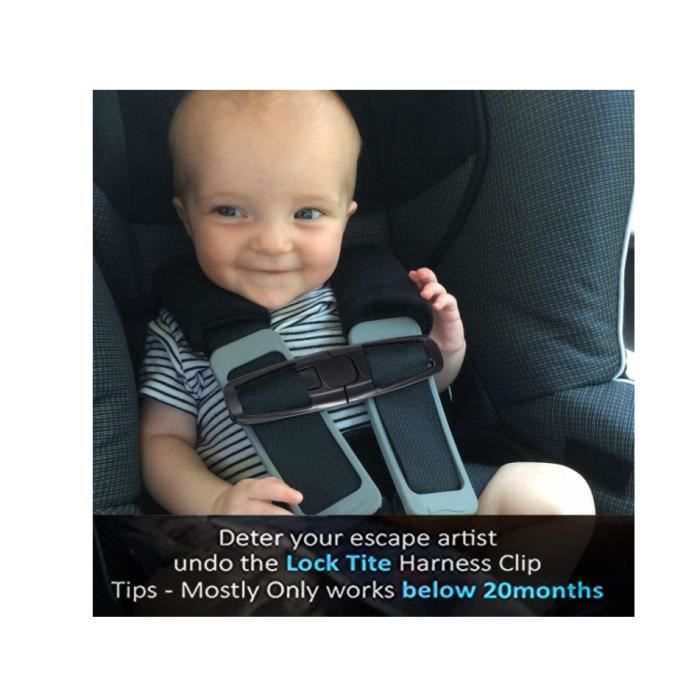 2 Clips Sécurité Ceinture Enfant - Pour Siège Auto, Poussette | Anti-évasion