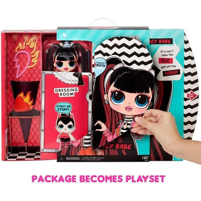 Poupée LOL Surprise OMG Série 4 - Spicy Babe Avec 20 Surprises - Tenues, Accessoires, Espace De Jeu - Dès 4 Ans