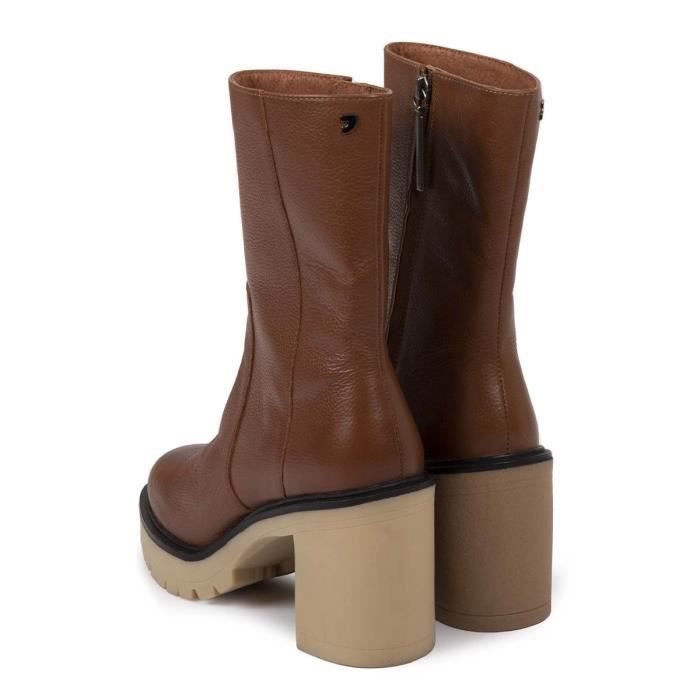 GIOSEPPO Bottes En Cuir CIGANDA - Bottines Cuir Avec Élastiques Latéraux