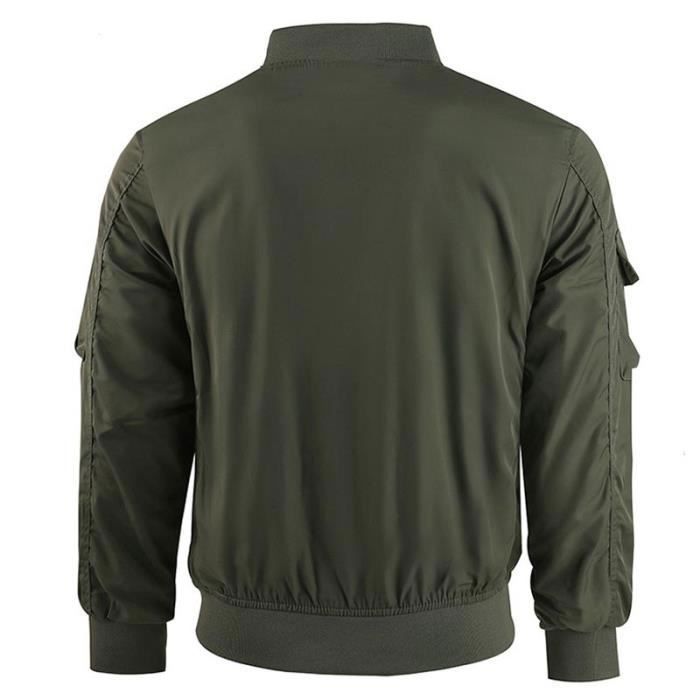 MERCIYD Veste Demi-saison Militaire Pour Homme Col Montant | FindTheDeal