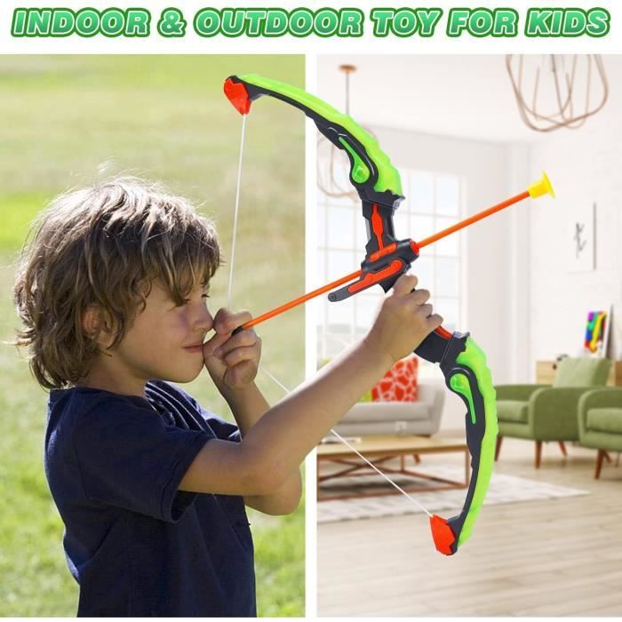24 Flèches Ventouse ZOYDP 42cm | ABS Et Caoutchouc | Pour Tir à L'Arc Enfant | Sécurité Et Fun | Bleu