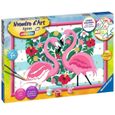 Numéro d'art - grand format - Flamingos amoureux - Ravensburger - Kit complet de Peinture au numéro - Dès 9 ans-3