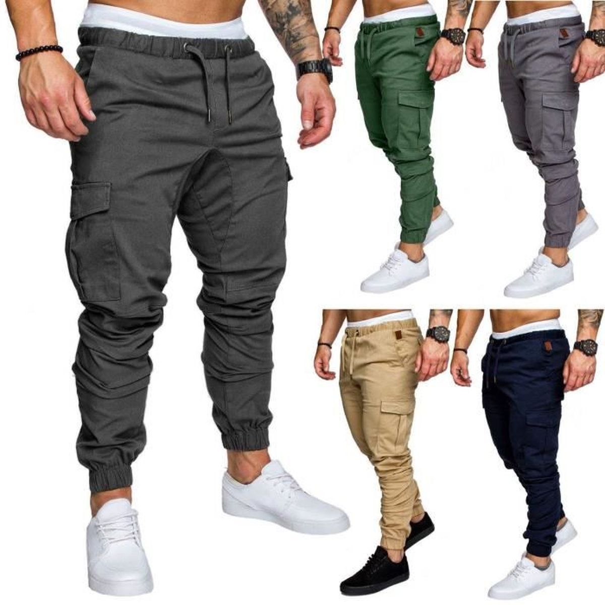 Pantalon homme a poche
