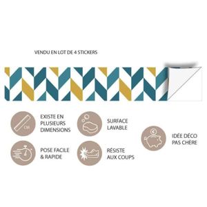 Contremarche Escalier Adhésive Blanc Mat 1m - Sticker Décoratif Autocollant Pour Relooking