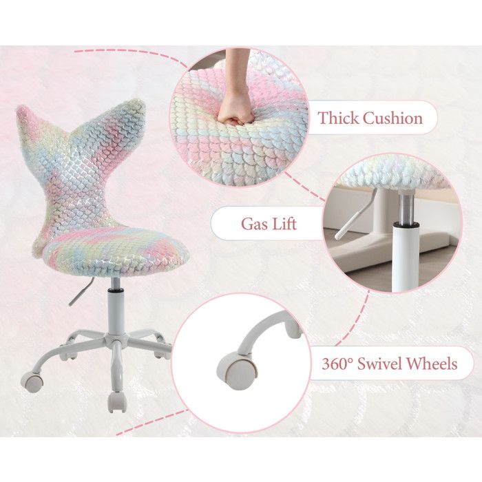 Ya-Home Fauteuil de Bureau Ergonomique, Chaise de Bureau Pivotante à 360° Siège Bureau Hauteur Réglable pour Chambre, Chenille, - Maison Ya-Home Fauteuil de Bureau Ergonomique, Chaise de Bureau Pivotante à 360° Siège Bureau Hauteur Réglable pour Chambre, Chenille, - Maison
