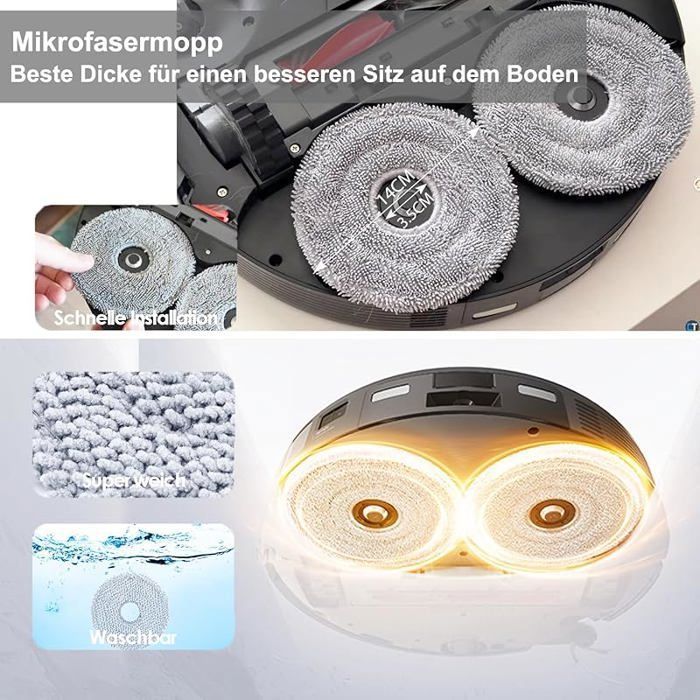Geoviizon Accessoireset Roborock Saros 10R - Hoofdborstel, HEPA Filters, Dweilpads En Zijborstels