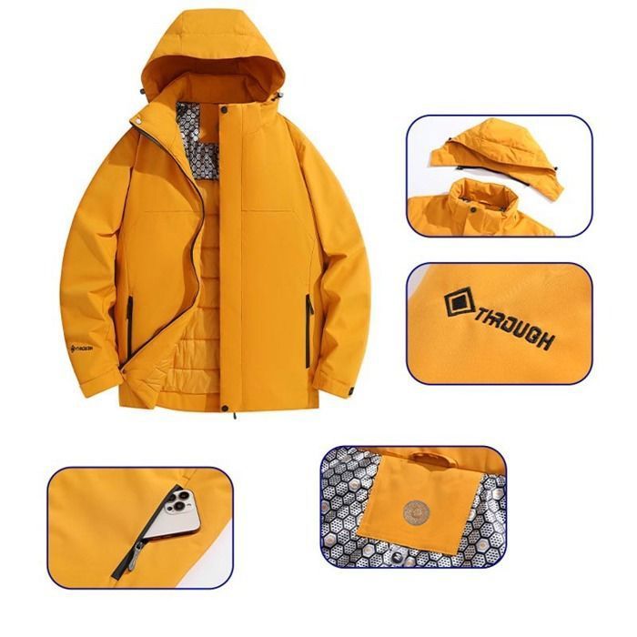 Veste D'hiver Matelassée Pour Homme - Doudoune Chaude Avec Capuche, Coupe Ajustée Et Fine Pour La Mi-saison - Idéale Pour Le Quotidien, Le Sport Et Les Sorties