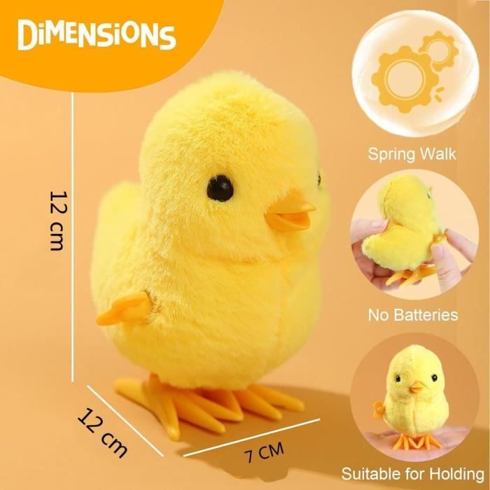 Jouet Poulet Amusant à Remonter Poules Sautantes à Remontoir Jouets de Marche pour Enfants Jouets Doux Poussin Sautant *1pcs Jouet Poulet Amusant à Remonter Poules Sautantes à Remontoir Jouets de Marche pour Enfants Jouets Doux Poussin Sautant *1pcs