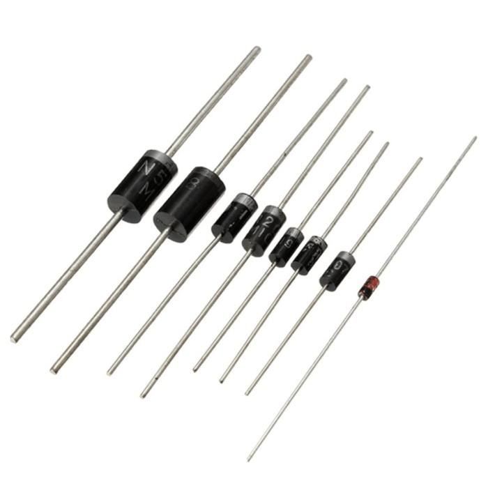 Lot De 50 Diodes Redresseurs Schottky 10 A10, Diodes De Blocage Schottky, Diodes électroniques En Silicone Axiales Haute Tension Pour Circuit électronique