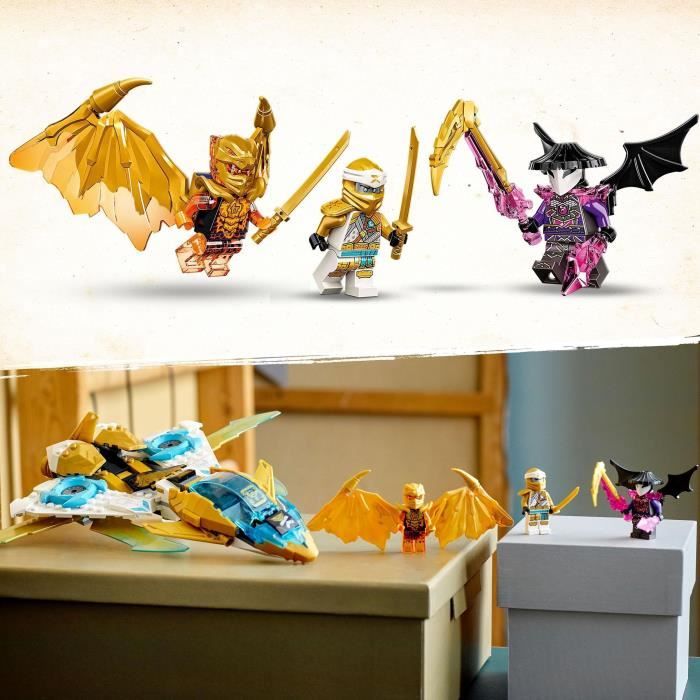 LEGO NINJAGO 71770 Le Jet Dragon d Or de Zane Jouet d Avion et