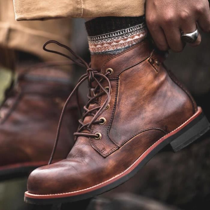 Bottes outlet cuir homme