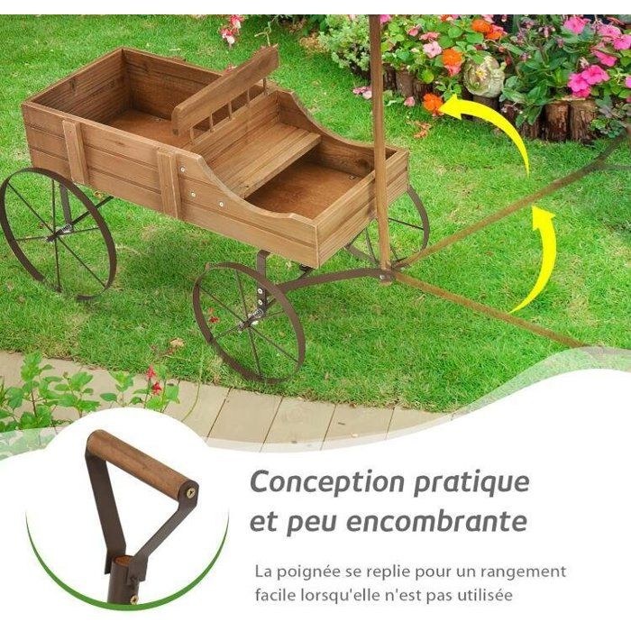small foot Grand kit de jardin en bois et métal, avec brouette, bêche, rateau etc., à partir de 3 ans, 12014