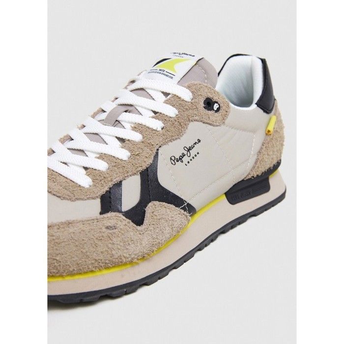 Sneakers Pepe Jeans Brit Fly dark stone beige - Cdiscount Chaussures