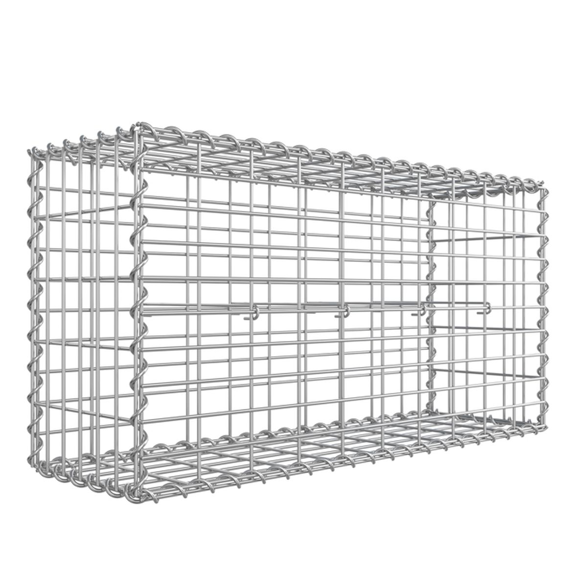Quantité De Pierre Pour Gabion Gabion 100 X 50 X 30 Cm Parterre En Acier Galvanise Panier Gabion