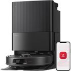 Roborock Qrevo S5V Aspirateur Robot Laveur avec Station, 12000 Pa, FlexiArm, Double Anti-emmêlement, Séchage à l'air Chaud Noir