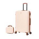 CELIMS FRANCE Valise Grande Taille 75cm 23kg avec Vanity | Valise CELIMS Weekend | Ultra-Léger et Résistant | Roues 360 | Cadenas | Crème