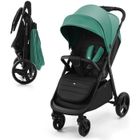 Poussette canne jusqu'à 22 kg Kinderkraft RINE, Roues en mousse durable, Imperméable avec Filtre UPF 50+, Plie, Vert