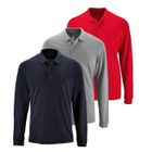 Polo Homme - NPZ - Lot de 3 - Manches longues - 100% Coton - Plusieurs couleurs disponibles