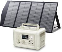 ALLPOWERS Générateur solaire R600 avec panneau solaire 140W, 2 x 600W (pointe 1200W) sortie AC, batterie LiFePO4 299 WH portable